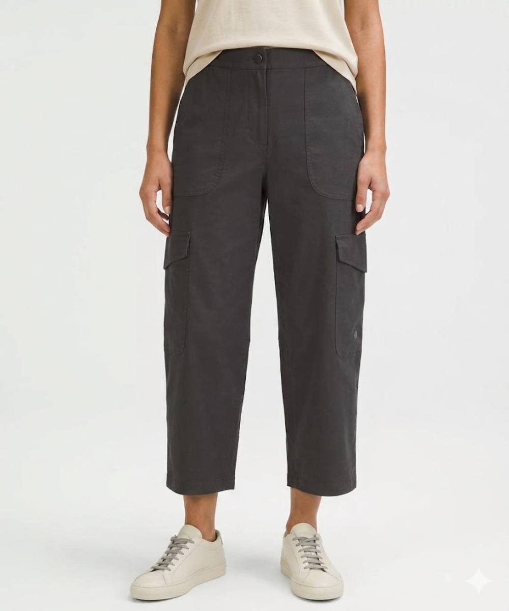 Lululemon Light Utilitech Cargo High-Rise Pants Graphite Gray Women 29 Gorpcore